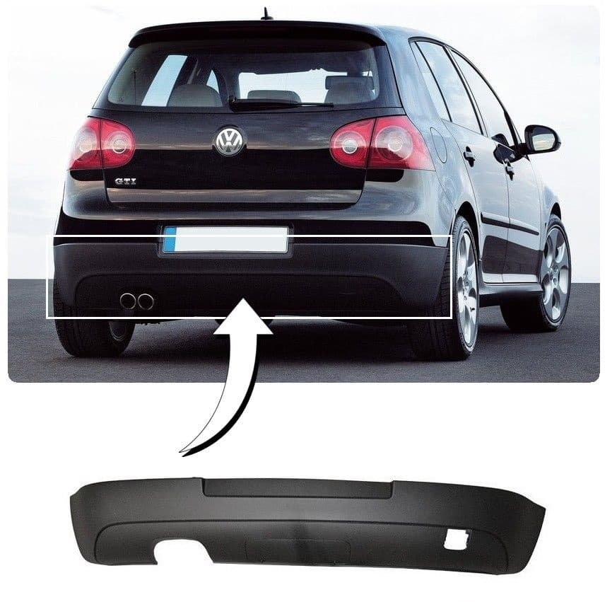 VW GOLF 5 - HECKANSATZ HECKSTOSSFÄNGER (AHK)
