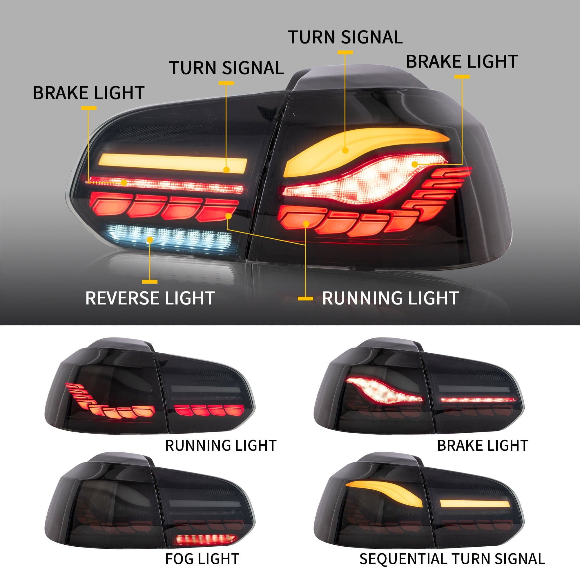 VW GOLF 6 - OLED LIGHTBAR RÜCKLEUCHTEN (DYNAMIC) – Bild 4
