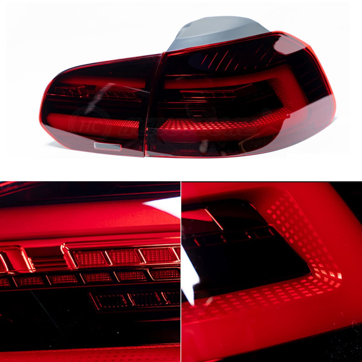 VW GOLF 6 - LED LIGHT BAR RÜCKLEUCHTEN GOLF 8 OPTIK – Bild 3