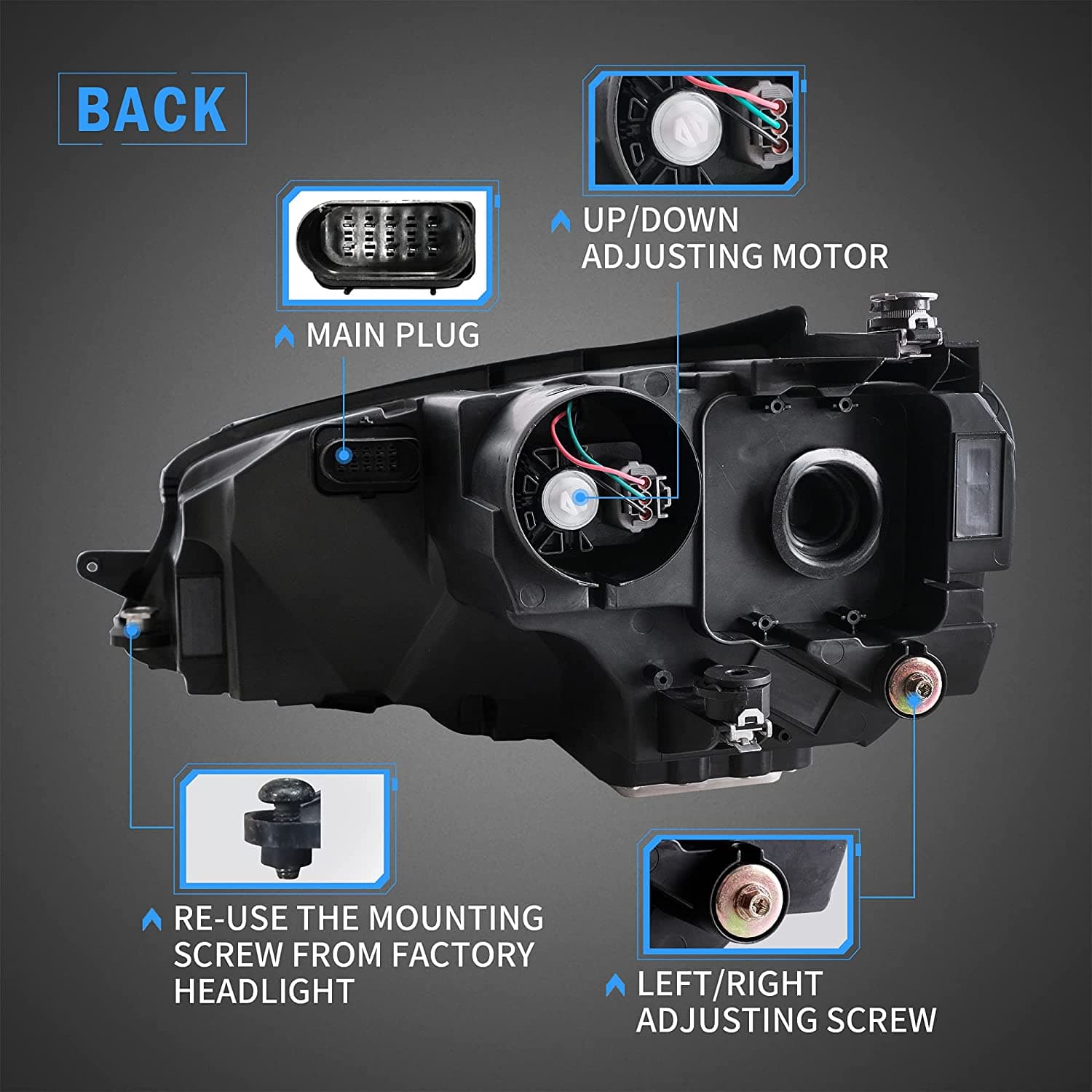 VW GOLF 7 - VLAND FULL LED SCHEINWERFER MK8 OPTIK – Bild 5