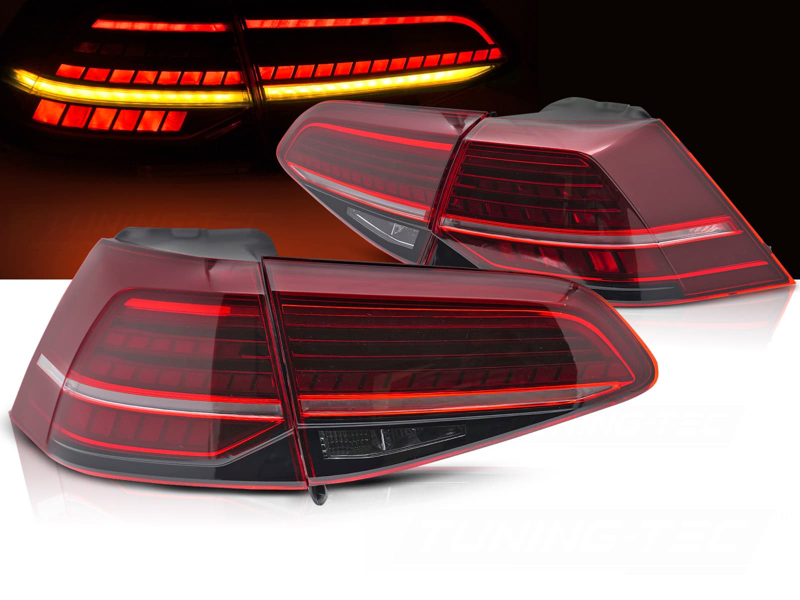 VW GOLF 7.5 GTI - LED LIGHTBAR RÜCKLEUCHTEN FACELIFT OPTIK (DYNAMIC)