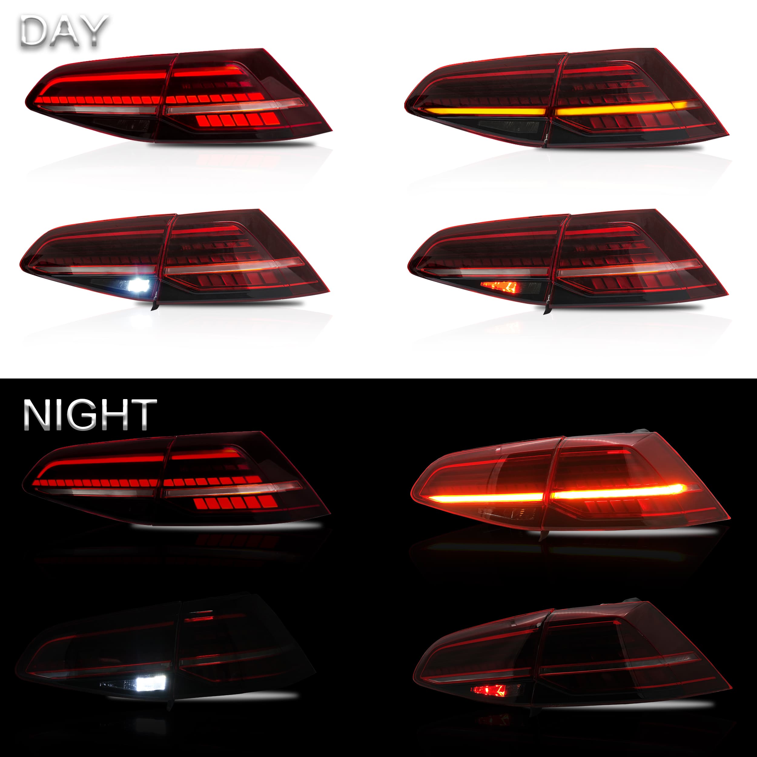 VW GOLF 7.5 GTI - LED LIGHTBAR RÜCKLEUCHTEN FACELIFT OPTIK (DYNAMIC) – Bild 2