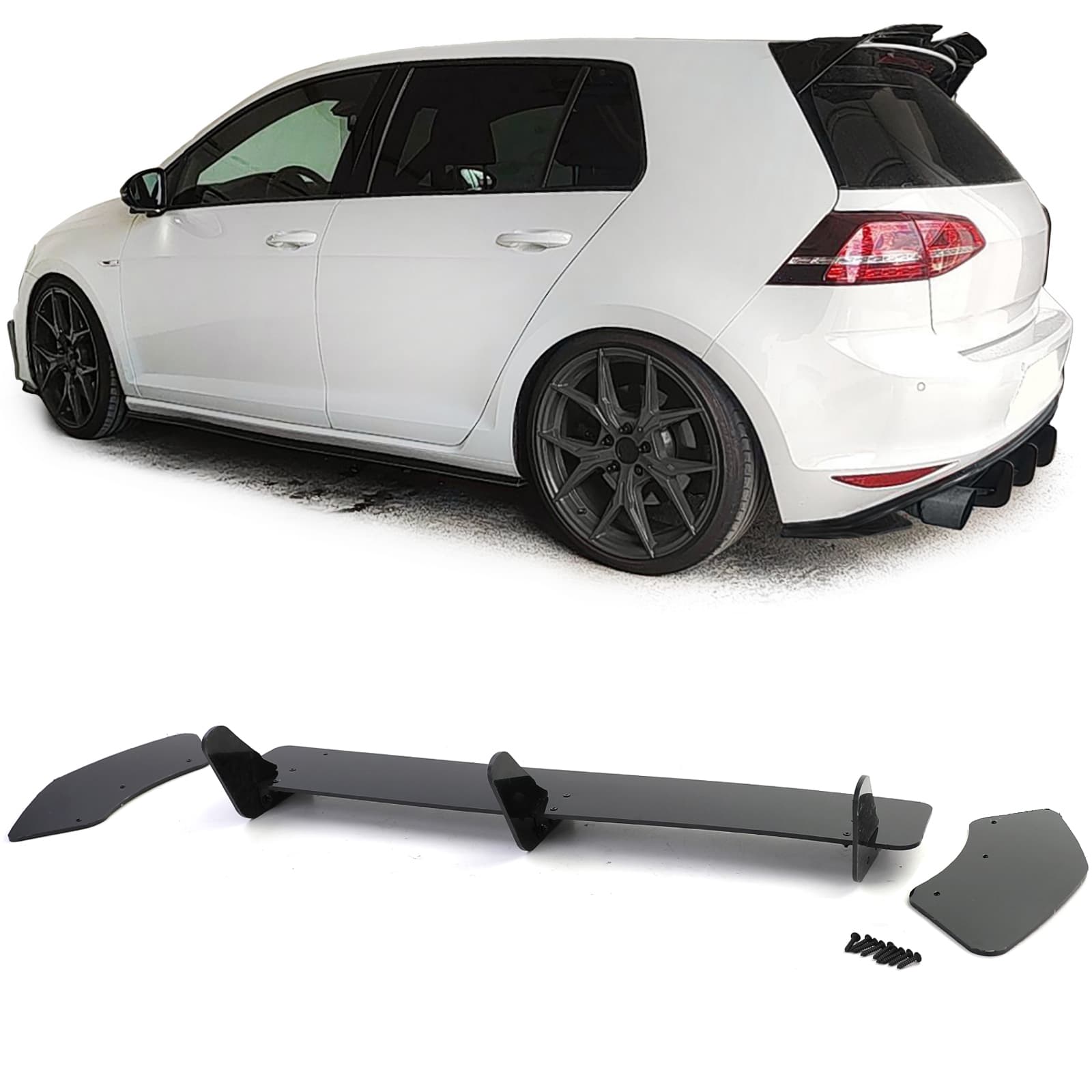 VW GOLF 7 GTI - HECK ANSATZ DIFFUSOR