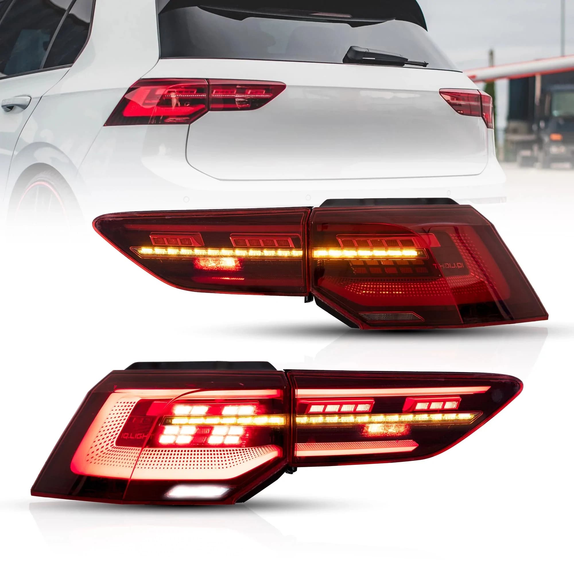 VW GOLF 8 - LED LIGHTBAR RÜCKLEUCHTEN FACELIFT OPTIK (DYNAMIC)