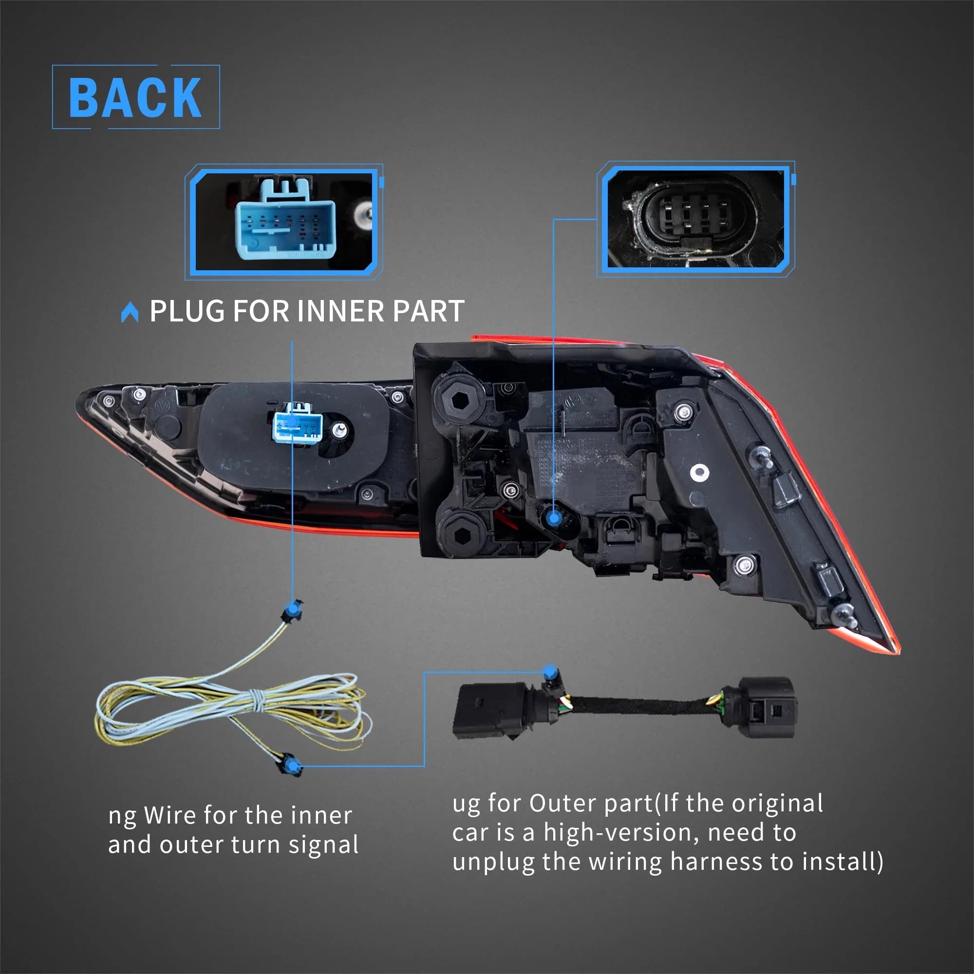 VW GOLF 8 - LED LIGHTBAR RÜCKLEUCHTEN FACELIFT OPTIK (DYNAMIC) – Bild 4