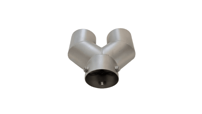 GRAIL Endrohrstück Y für M2 M3 M4 # 101710 für Ø 115mm Endrohr – Bild 2