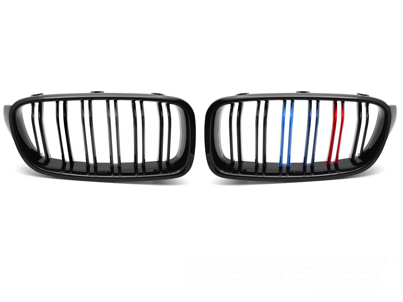 BMW F30 LIMOUSINE - SPORTGRILL GLANZ TRI-COLOR M PERFORMANCE OPTIK V.8