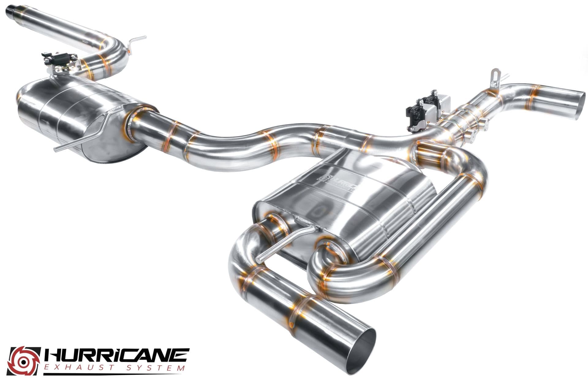 SEAT LEON CUPRA 300 - HURRICANE Ø 89MM DUPLEX SPORTAUSPUFF ANLAGE AB KAT V.3 – Bild 5