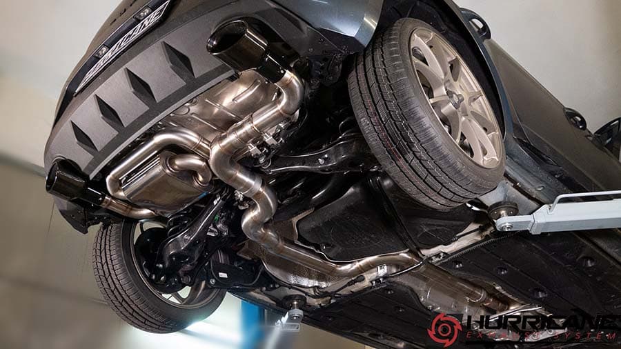 SEAT LEON CUPRA 290 - HURRICANE Ø 89MM DUPLEX SPORTAUSPUFF ANLAGE AB OPF – Bild 4