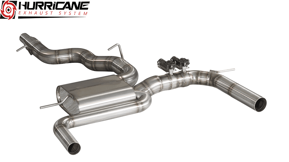 VW GOLF 7 R - HURRICANE Ø 89MM DUPLEX SPORTAUSPUFF ANLAGE – Bild 2