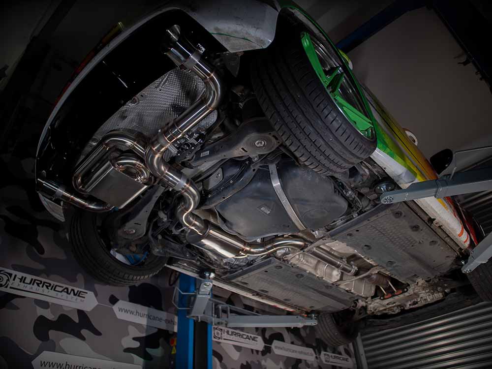 VW GOLF 6 GTI - HURRICANE Ø 89MM DUPLEX SPORTAUSPUFF ANLAGE AB KAT V.3 – Bild 5