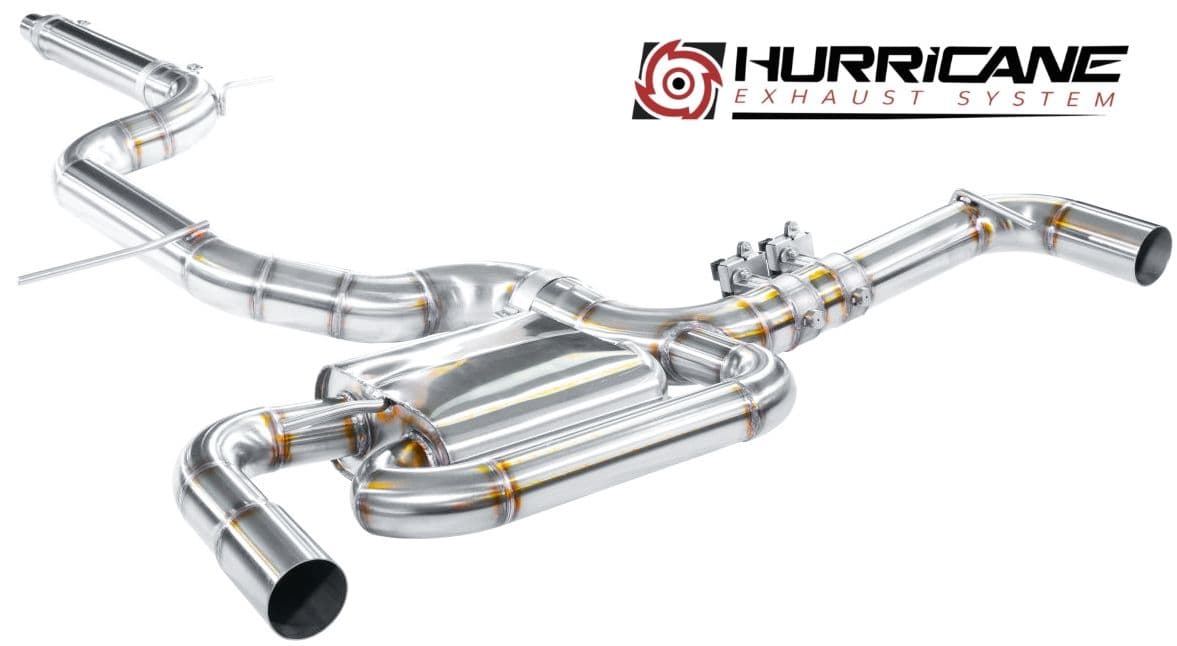 VW GOLF 8 GTI - HURRICANE DUPLEX SPORTAUSPUFF ANLAGE AB OPF Ø 89MM – Bild 2
