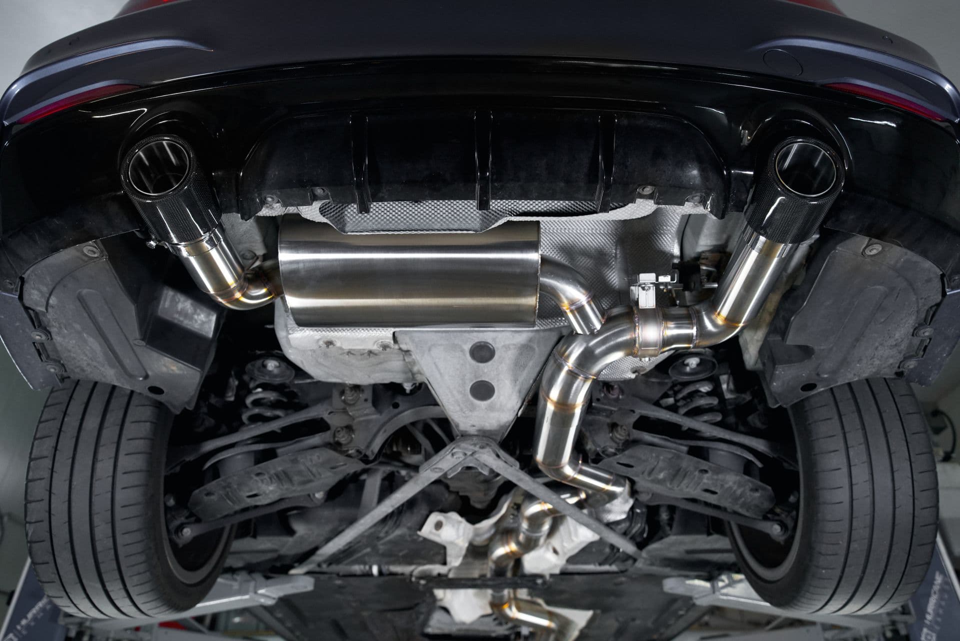 BMW M235i - HURRICANE DUPLEX AUSPUFF ANLAGE AB KATALYSATOR Ø 89MM – Bild 4