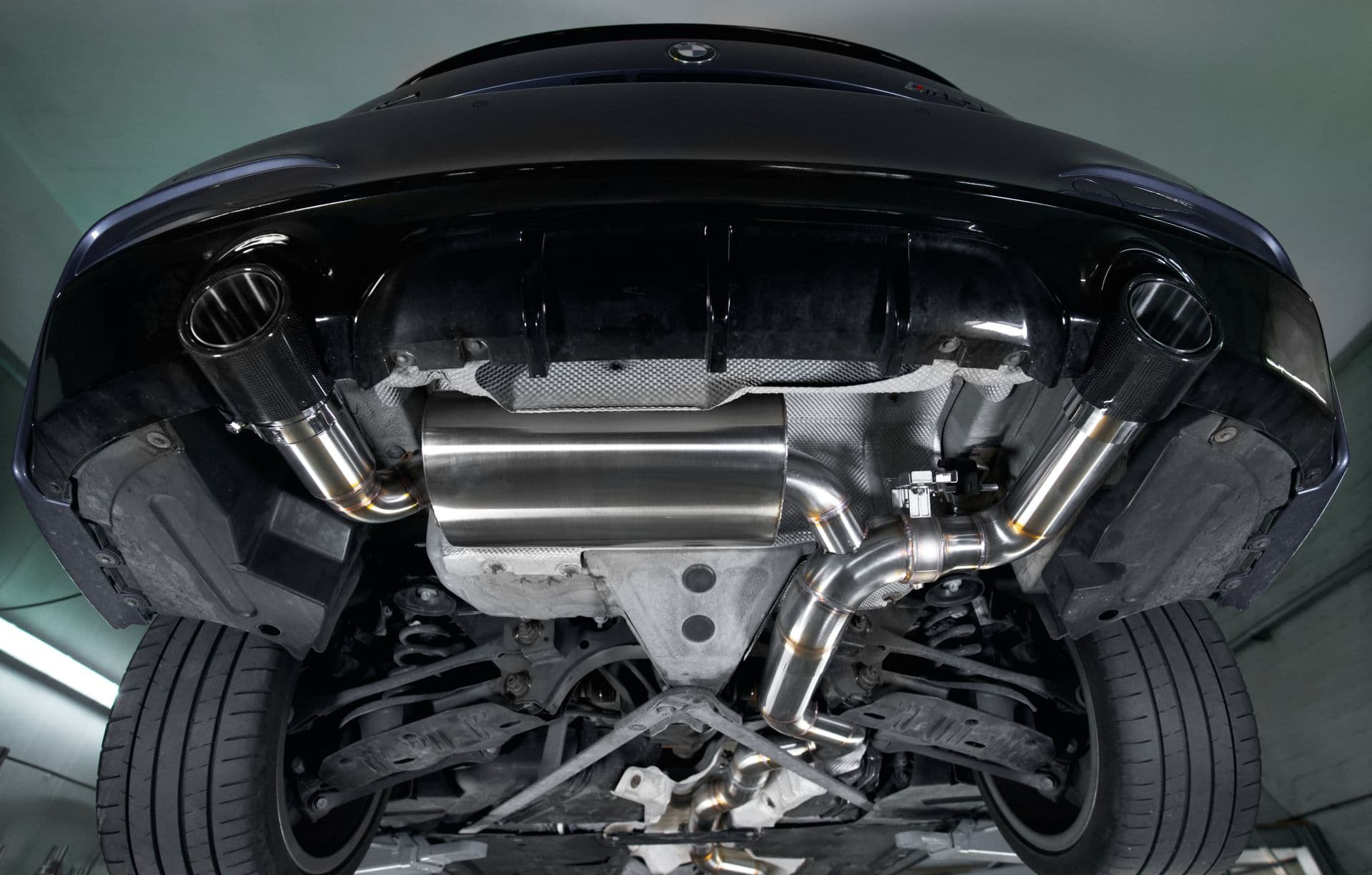 BMW M235i - HURRICANE DUPLEX AUSPUFF ANLAGE AB KATALYSATOR Ø 89MM – Bild 5