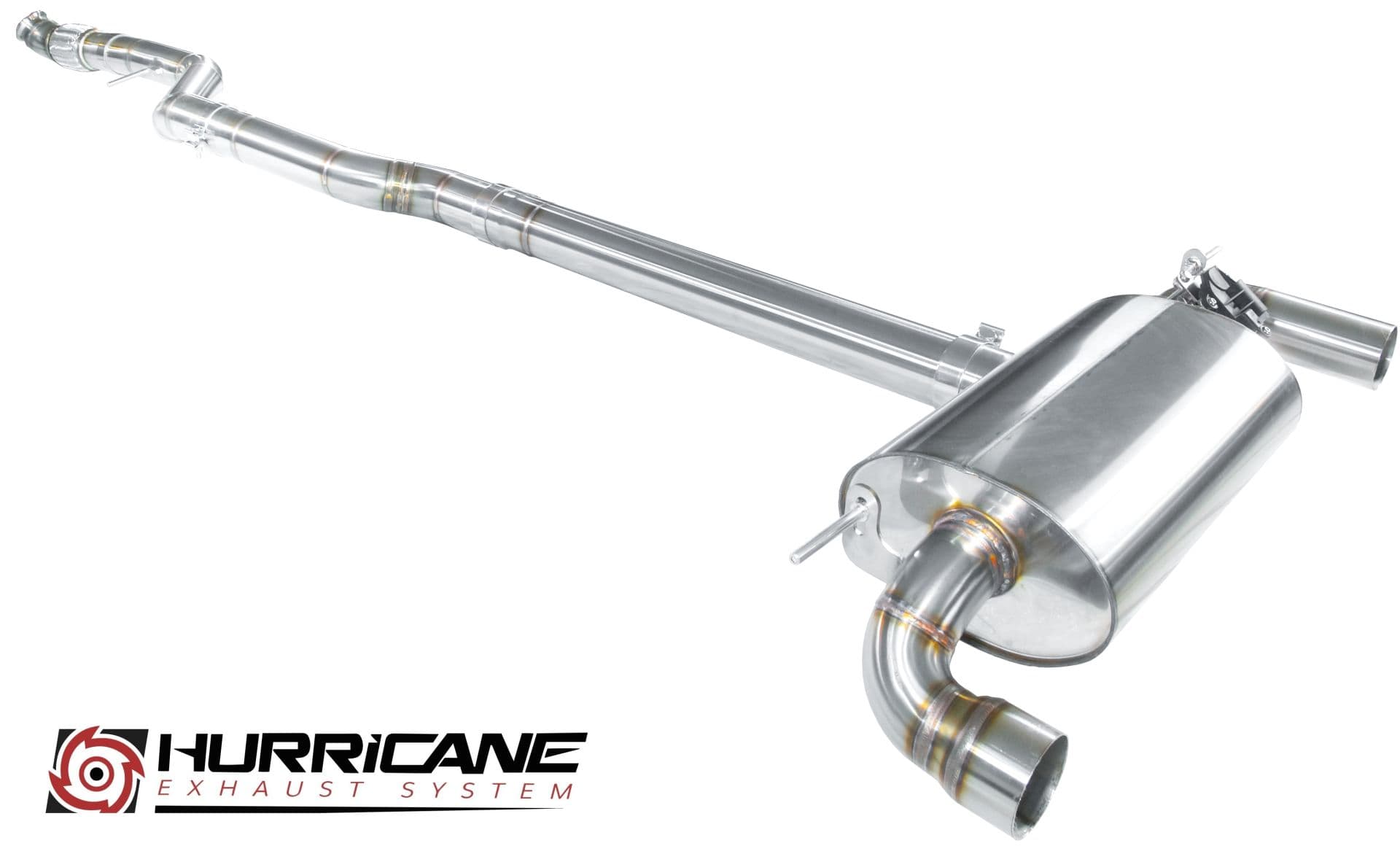BMW M135i - HURRICANE DUPLEX AUSPUFF ANLAGE AB KATALYSATOR Ø 89MM – Bild 2