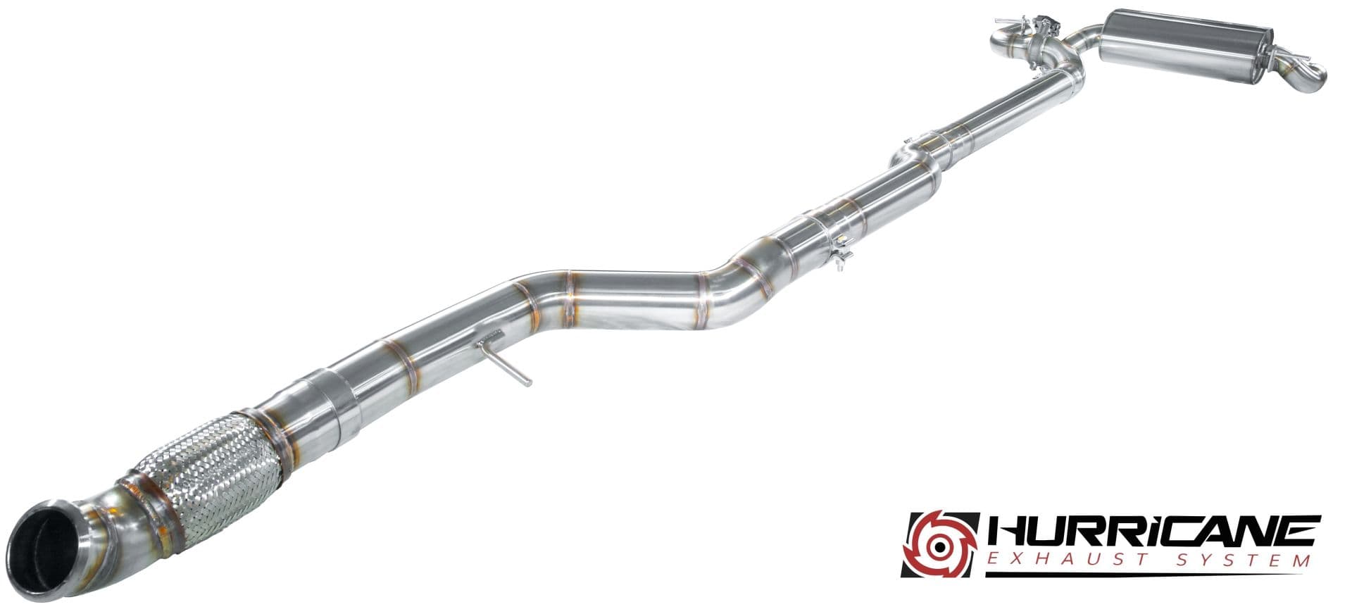 BMW M135i - HURRICANE DUPLEX AUSPUFF ANLAGE AB KATALYSATOR Ø 89MM – Bild 3