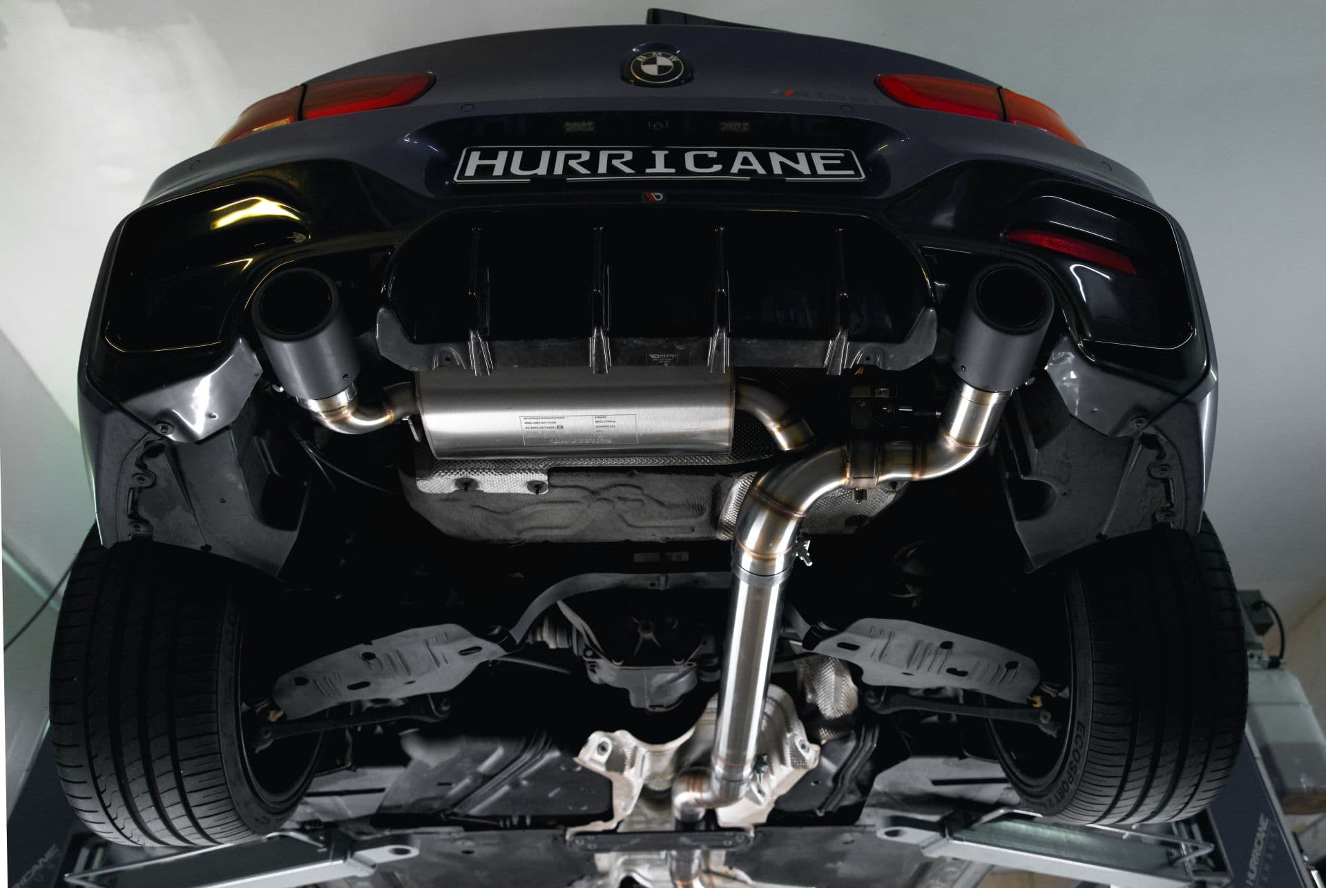 BMW M135i - HURRICANE DUPLEX AUSPUFF ANLAGE AB KATALYSATOR Ø 89MM – Bild 4