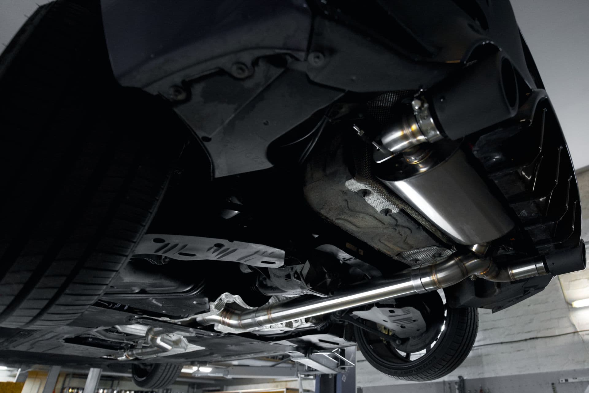 BMW M135i - HURRICANE DUPLEX AUSPUFF ANLAGE AB KATALYSATOR Ø 89MM – Bild 5