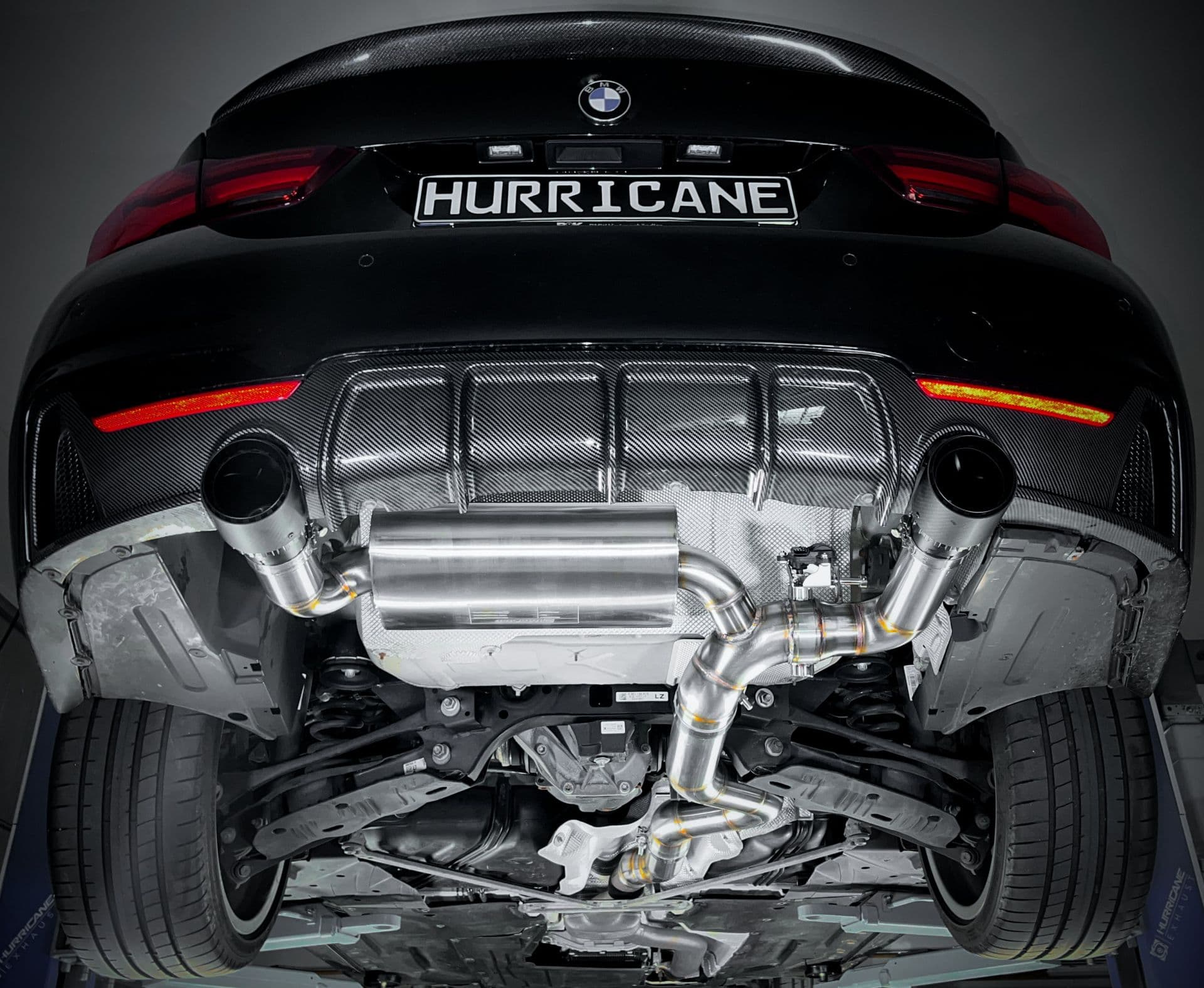 BMW 440ix - HURRICANE DUPLEX AUSPUFF ANLAGE AB OPF Ø 89MM – Bild 5
