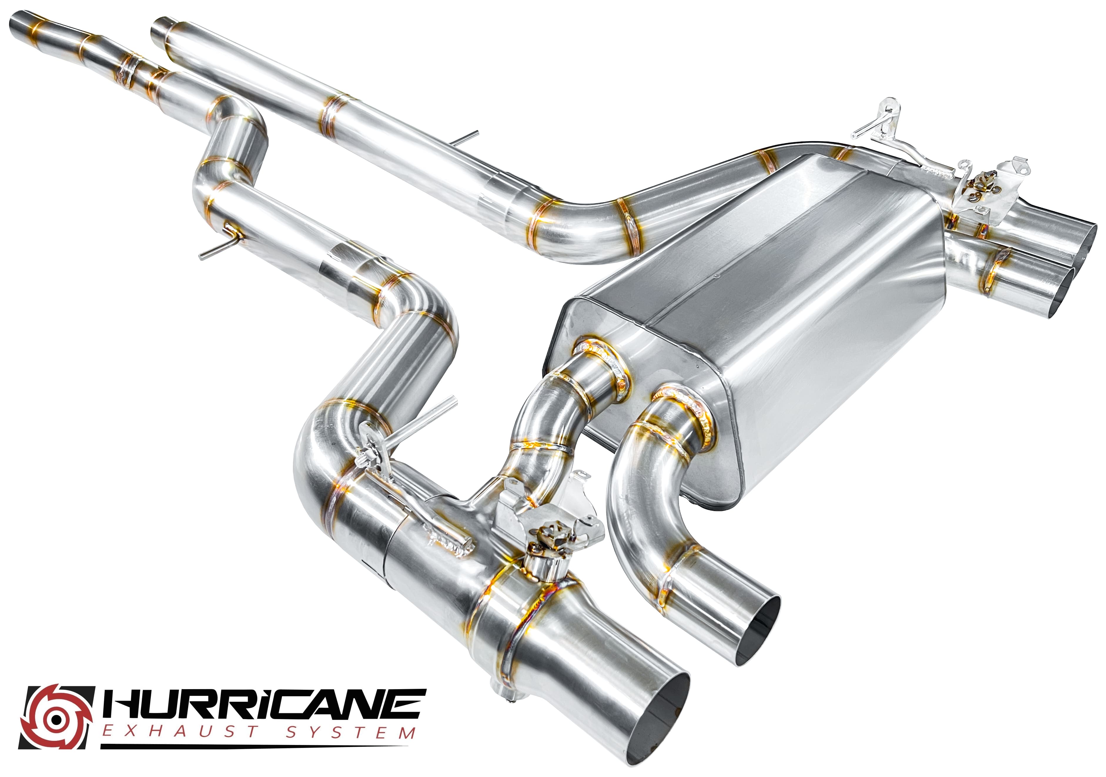 BMW M2 COMPETITION - HURRICANE DUPLEX AUSPUFF ANLAGE AB OPF Ø 89MM – Bild 2