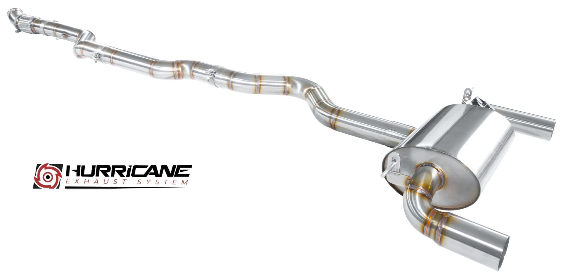 BMW M235i - HURRICANE DUPLEX AUSPUFF ANLAGE AB KATALYSATOR Ø 89MM – Bild 3