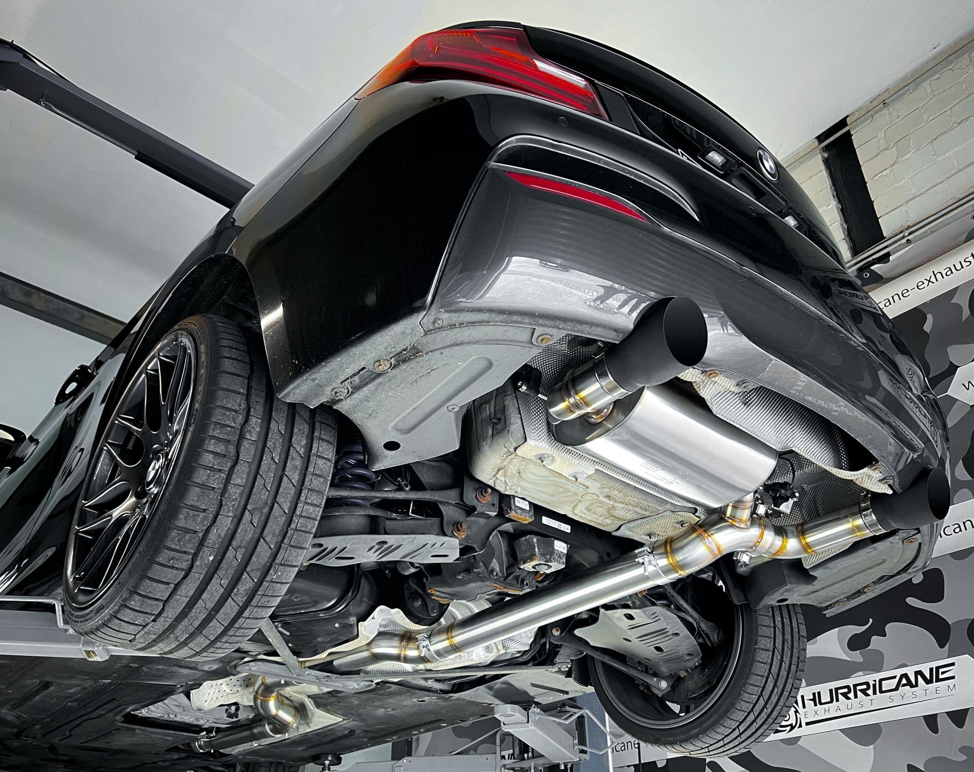 BMW M240i - HURRICANE DUPLEX AUSPUFF ANLAGE AB KATALYSATOR Ø 89MM – Bild 4