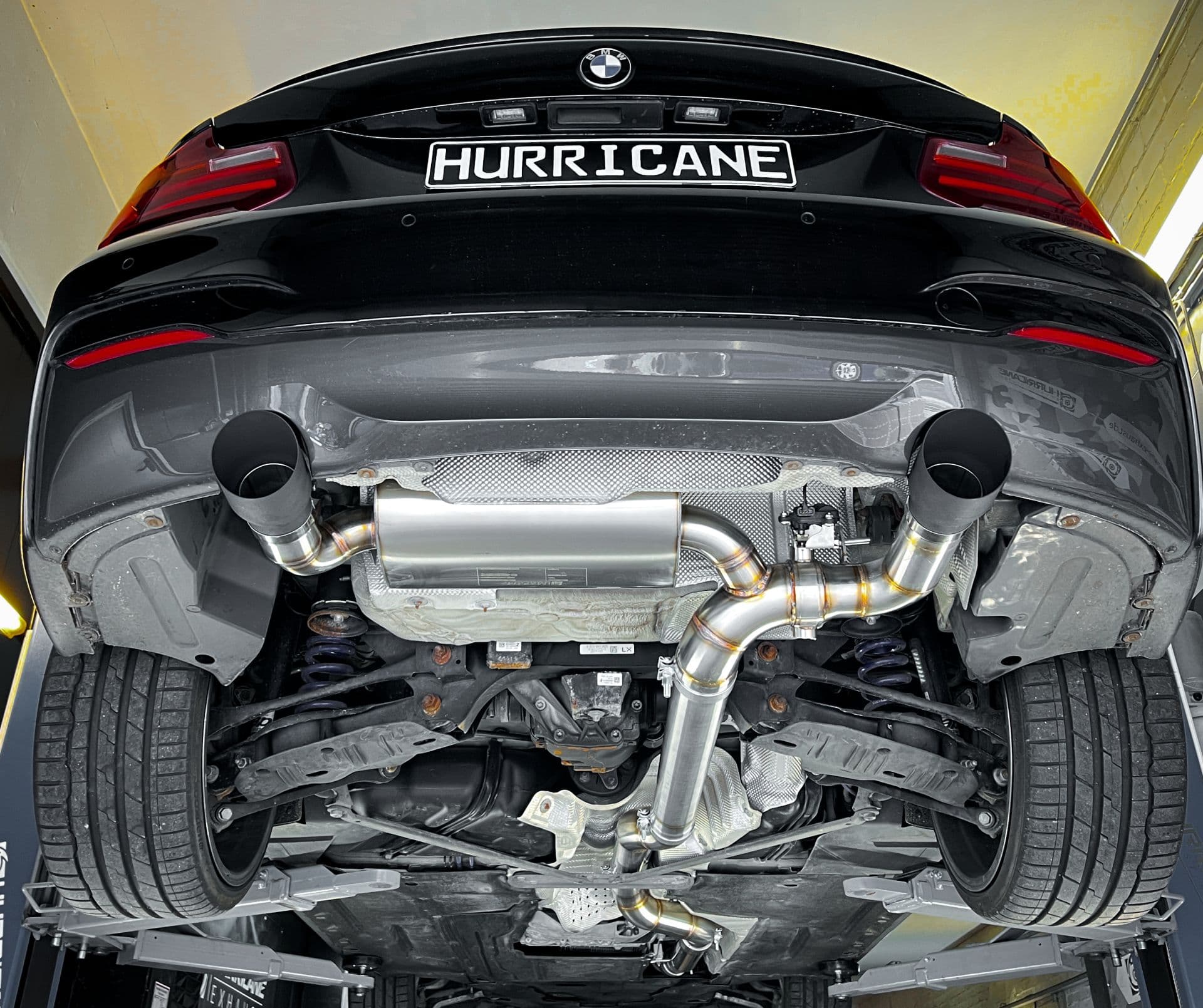 BMW M240i - HURRICANE DUPLEX AUSPUFF ANLAGE AB KATALYSATOR Ø 89MM – Bild 5