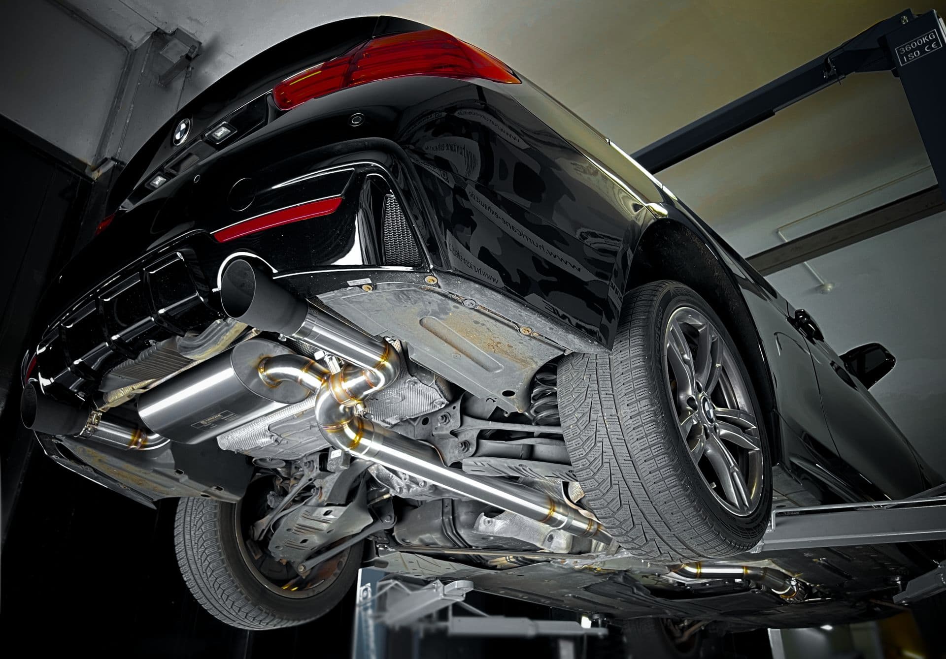 BMW 335i - HURRICANE DUPLEX AUSPUFF ANLAGE AB KATALYSATOR Ø 89MM – Bild 4