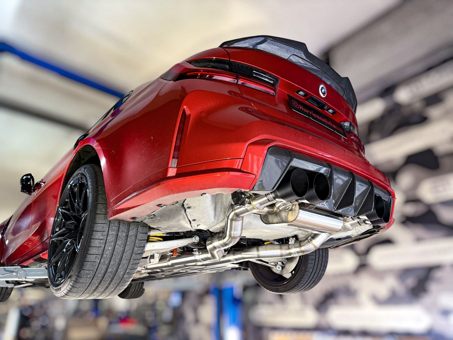 BMW M3 COMPETITION - HURRICANE DUPLEX SPORTAUSPUFF ANLAGE Ø 89MM – Bild 4