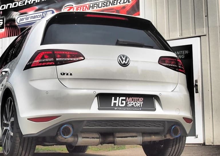 VW GOLF 7 GTI CLUBSPORT - DUPLEX SPORT AUSPUFF ANLAGE AB KAT – Bild 2