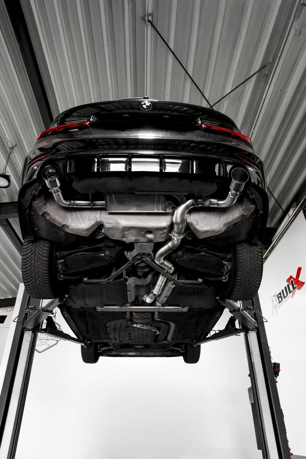 BMW 320i - EGO-X DUPLEX SPORTAUSPUFF ANLAGE AB OPF Ø 89MM – Bild 5