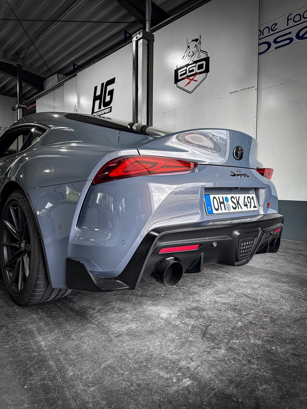 TOYOTA SUPRA - EGO-X DUPLEX AUSPUFF ANLAGE AB KAT / OPF – Bild 4