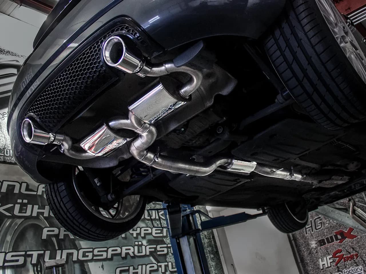 AUDI TT QUATTRO - BULL-X Ø 76MM DUPLEX SPORTAUSPUFF ANLAGE – Bild 3
