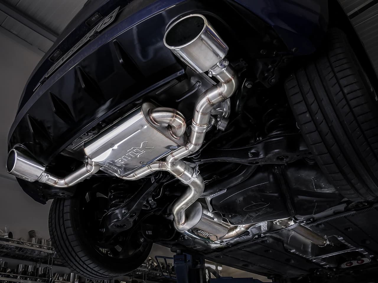 VW GOLF 7 GTI PERFORMANCE - DUPLEX AUSPUFF ANLAGE AB KAT