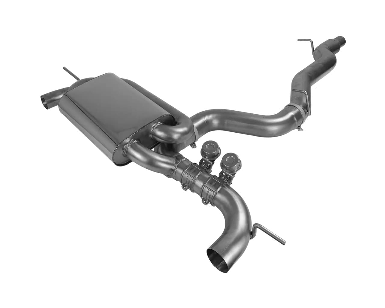 VW GOLF 7.5 R - EGO-X Ø 89MM DUPLEX SPORTAUSPUFF ANLAGE AB OPF – Bild 3