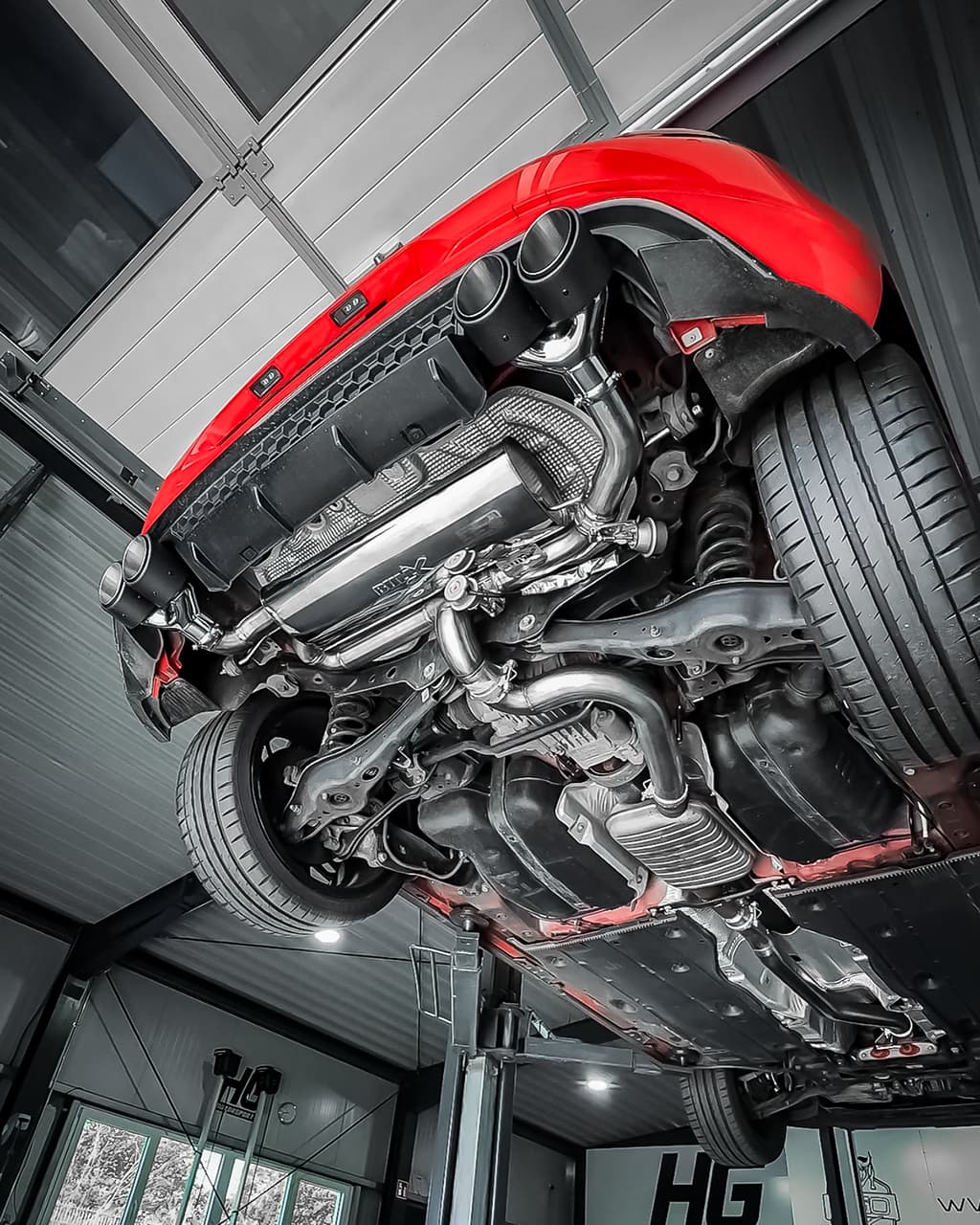 VW GOLF 7.5 R - EGO-X Ø 76MM DUPLEX SPORTAUSPUFF ANLAGE – Bild 4