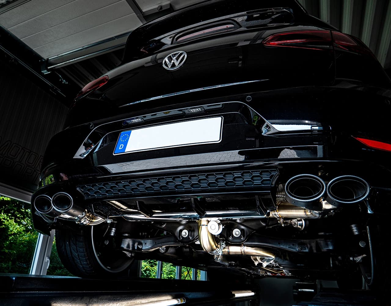 VW GOLF 7.5 R - EGO-X Ø 76MM DUPLEX SPORTAUSPUFF ANLAGE – Bild 3