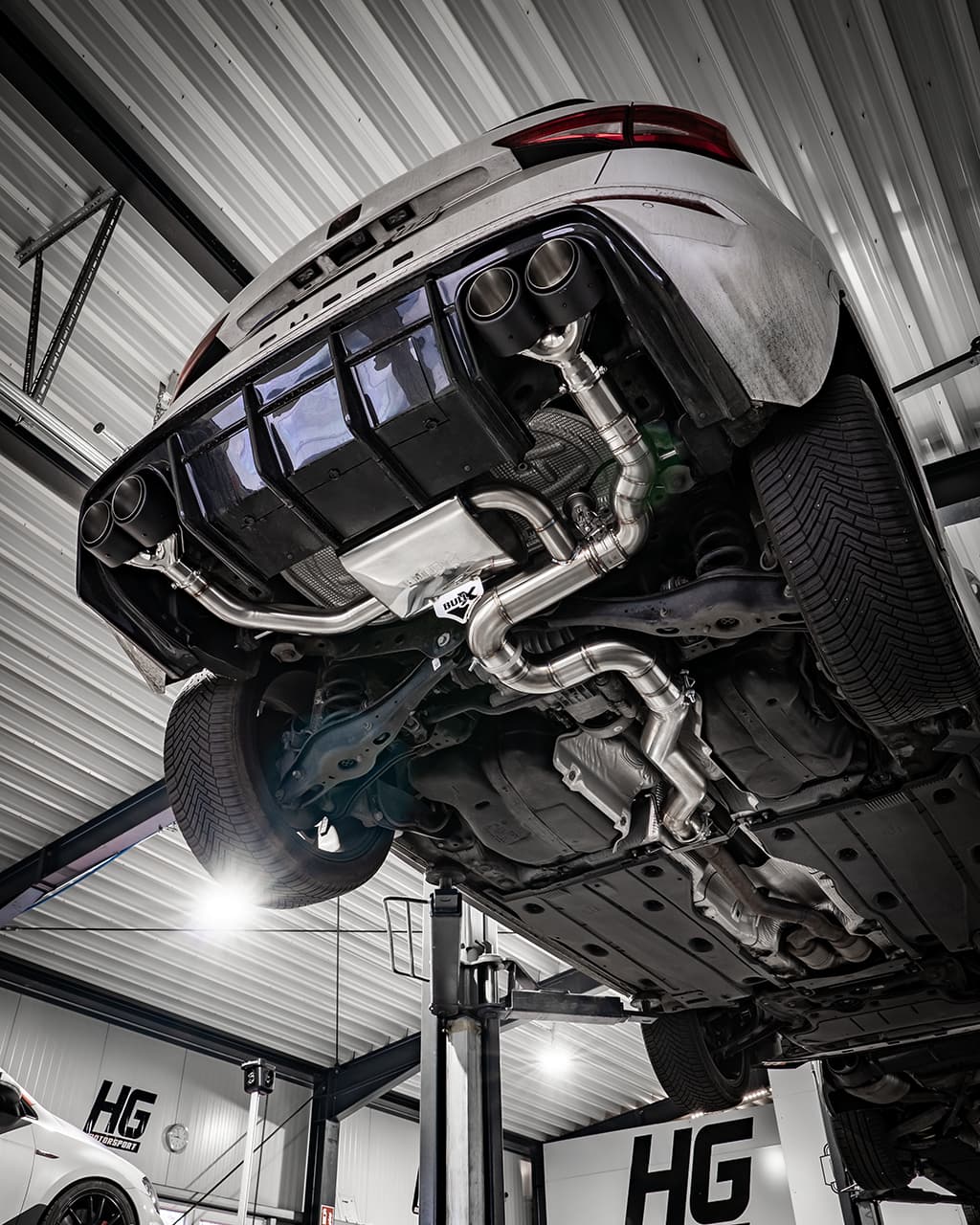 SEAT ATECA CUPRA 4X4 - DUPLEX SPORTAUSPUFF ANLAGE AB OPF Ø 89MM – Bild 3