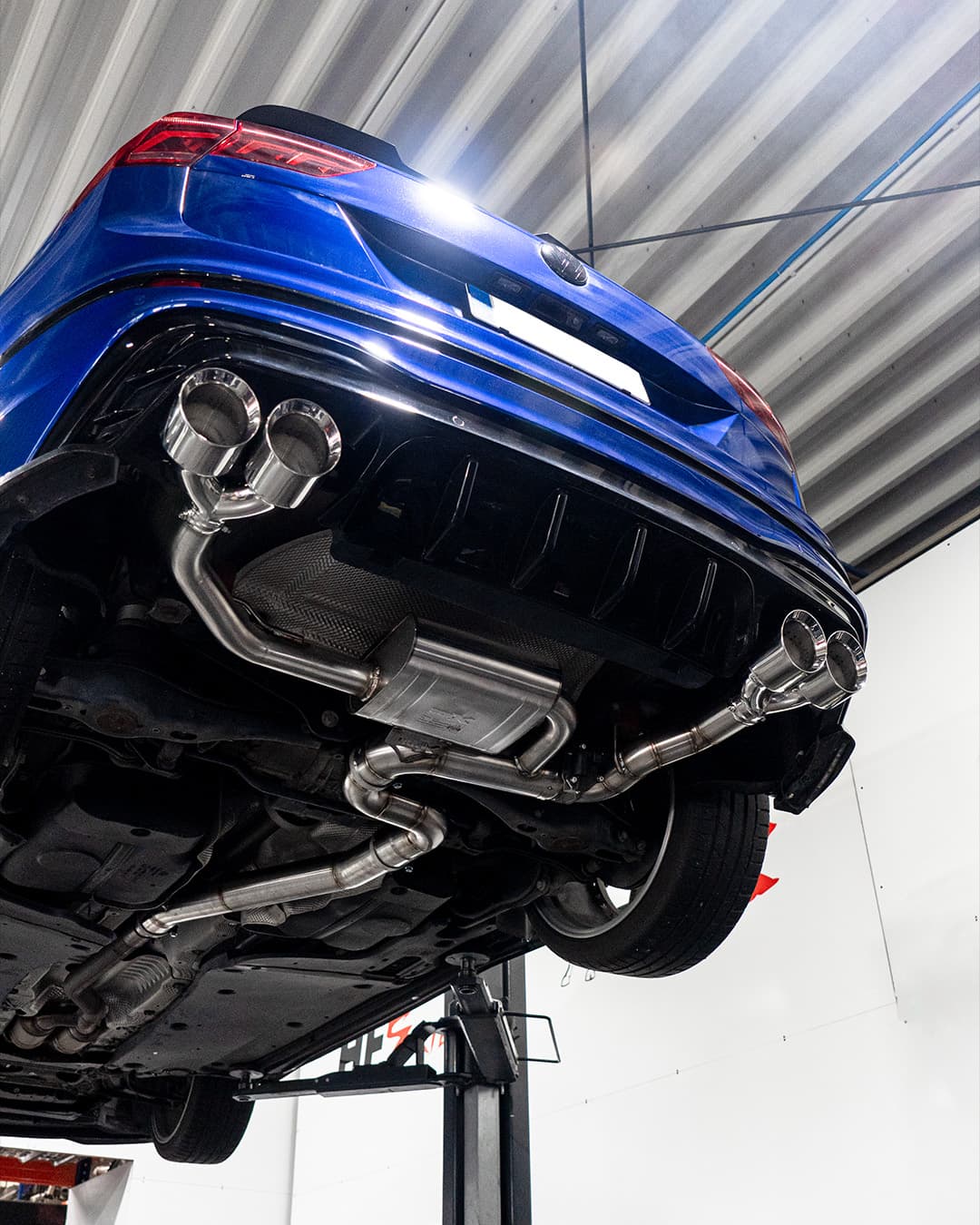 VW TIGUAN R - EGO-X DUPLEX SPORTAUSPUFF ANLAGE AB OPF Ø 89MM – Bild 3