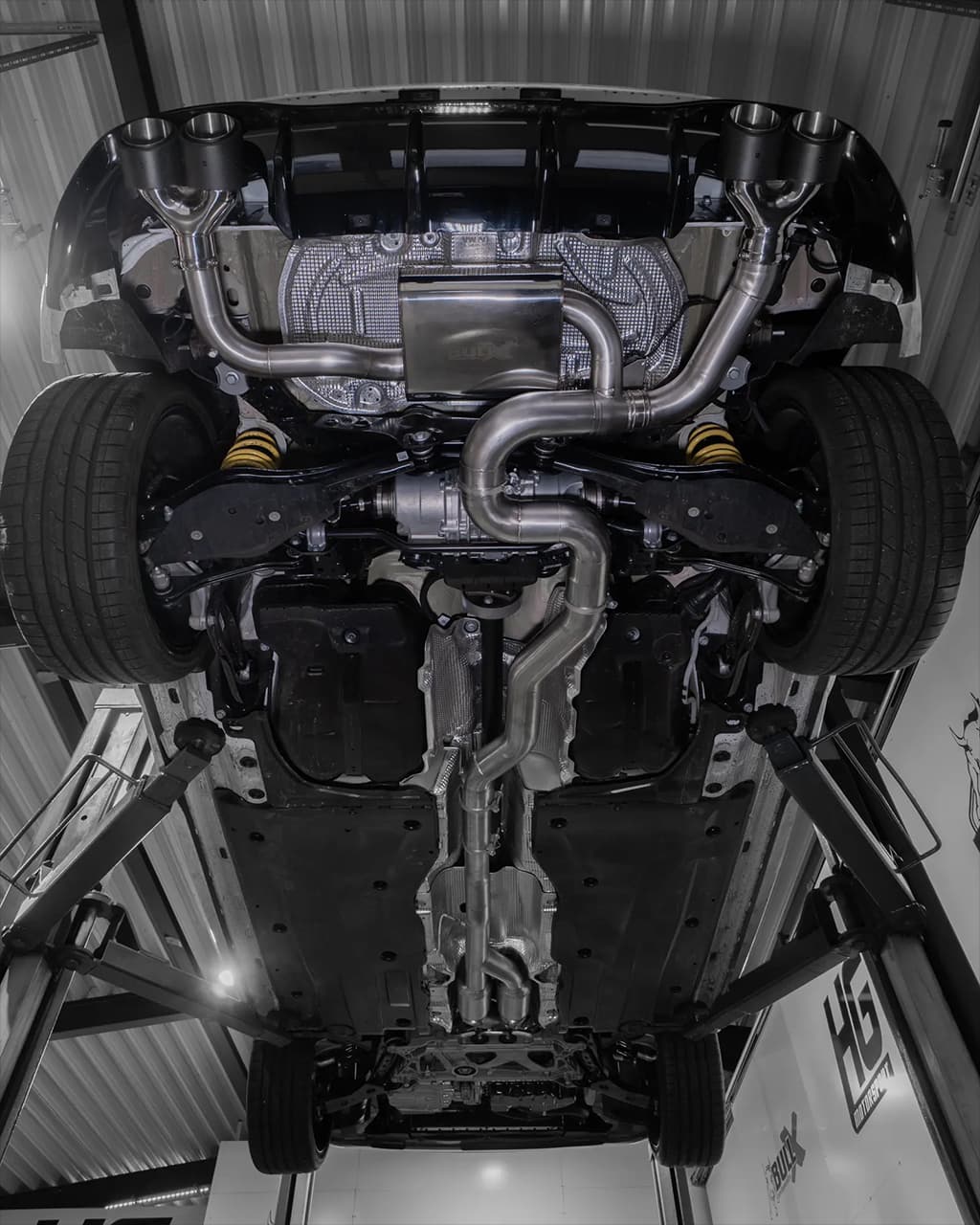 VW GOLF 8 R - EGO-X DUPLEX SPORTAUSPUFF ANLAGE AB OPF Ø 89MM – Bild 4