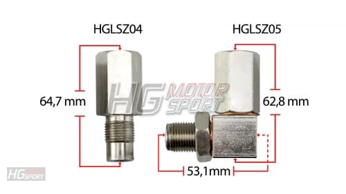 LAMBDASONDEN ELIMINATOR / SPACER INKL METALLKAT 90° – Bild 2
