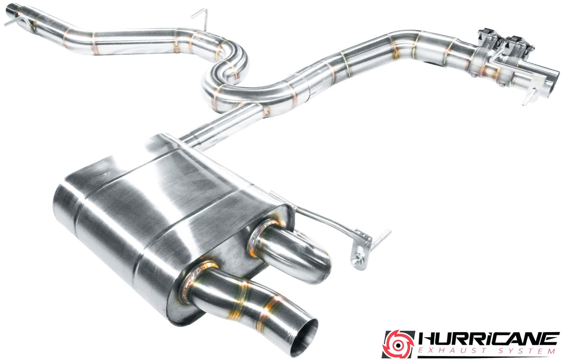 SEAT LEON ST CUPRA 300 4X4 - HURRICANE Ø 89MM DUPLEX SPORTAUSPUFF ANLAGE AB OPF V.2 – Bild 2