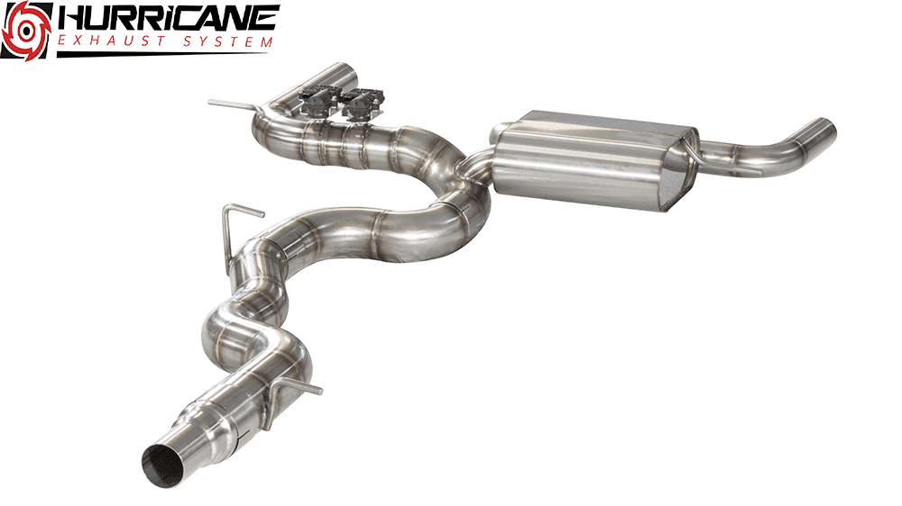 VW GOLF 7.5 R - HURRICANE Ø 89MM DUPLEX SPORTAUSPUFF ANLAGE AB KAT V.2 – Bild 3