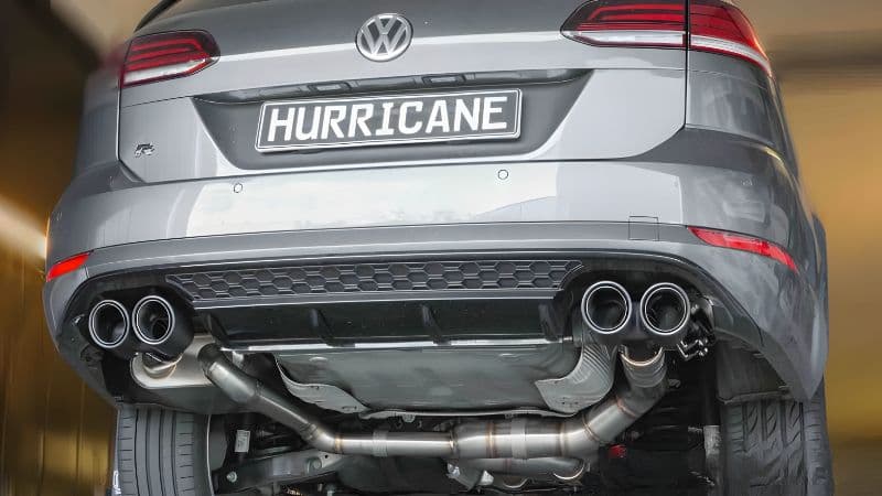 VW GOLF 7.5 R VARIANT - HURRICANE Ø 89MM DUPLEX SPORTAUSPUFF ANLAGE – Bild 5