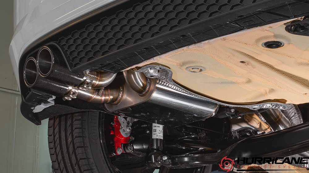 VW POLO GTI - HURRICANE SPORT AUSPUFF ANLAGE AB KATALYSATOR Ø 89MM – Bild 5