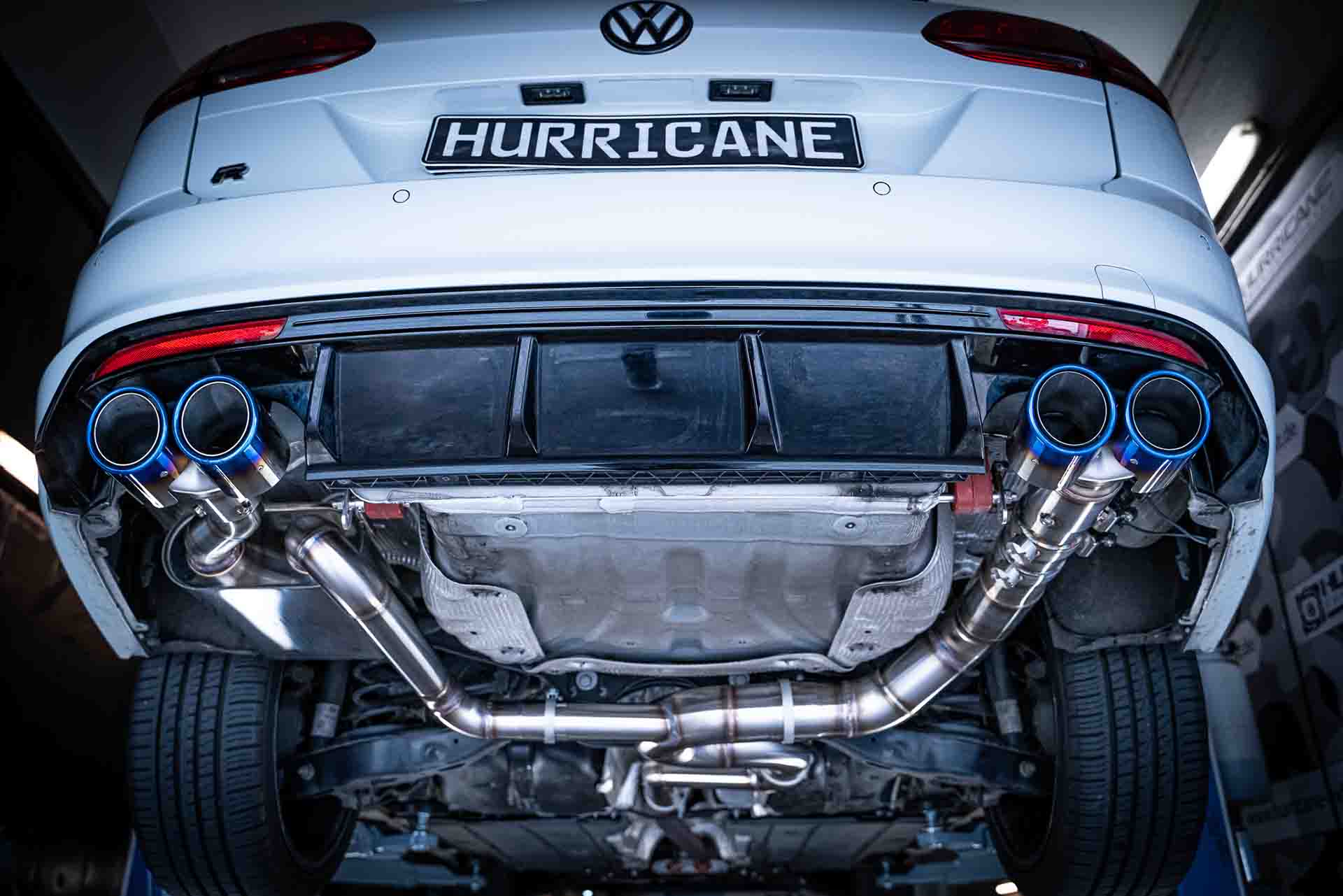 VW GOLF 7.5 R VARIANT - HURRICANE Ø 89MM DUPLEX SPORTAUSPUFF ANLAGE – Bild 5