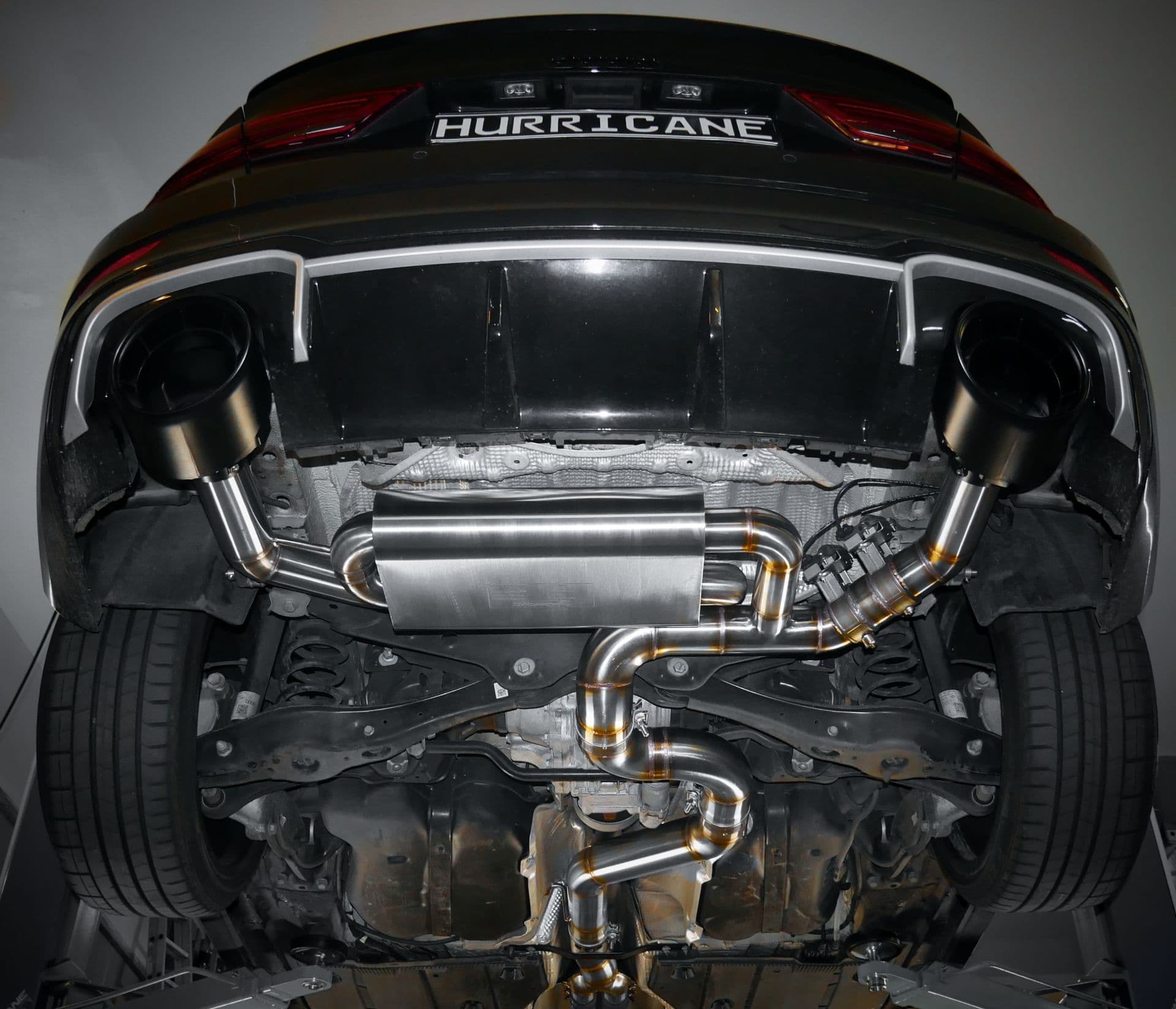 AUDI RS3 LIMOUSINE - HURRICANE DUPLEX SPORTAUSPUFF ANLAGE AB OPF Ø 89MM – Bild 4