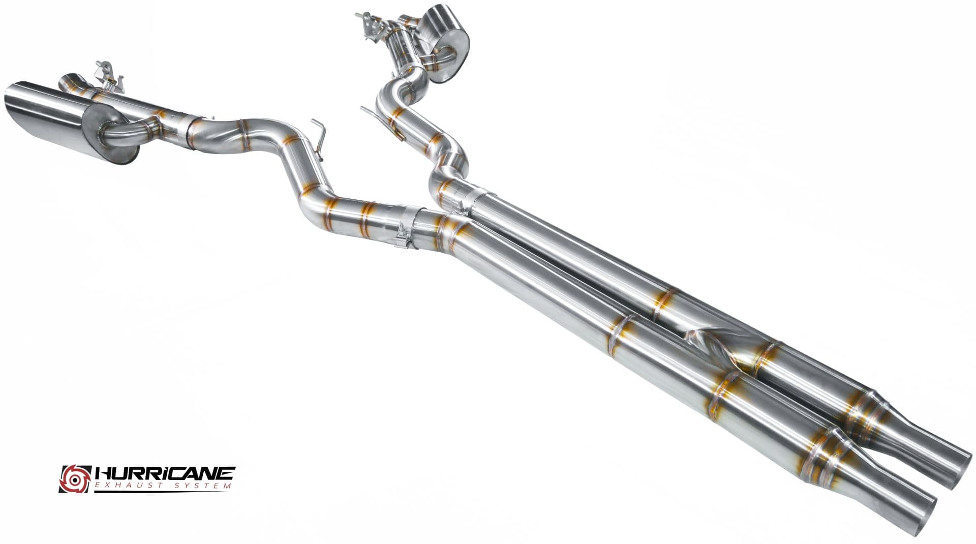 FORD MUSTANG MACH 1 - HURRICANE DUPLEX AUSPUFF ANLAGE AB KAT Ø 89MM – Bild 4