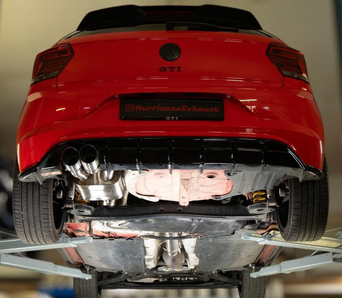 VW POLO GTI - HURRICANE SPORT AUSPUFF ANLAGE AB OPF Ø 89MM – Bild 2