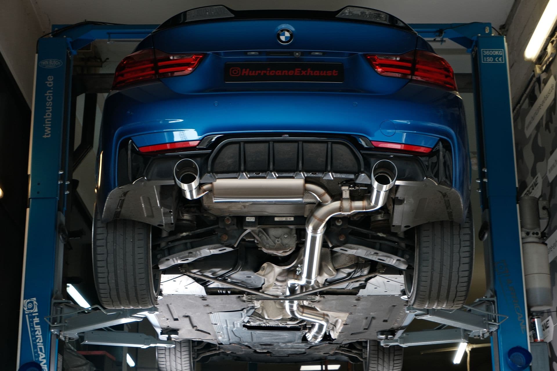 BMW 435i - HURRICANE DUPLEX AUSPUFF ANLAGE AB KATALYSATOR Ø 89MM – Bild 4